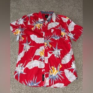 Men’s Floral Button Down Shirt
